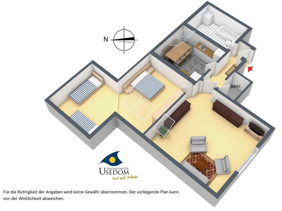 Villa Malve Whg 10 Heringsdorf  Eksteriør billede